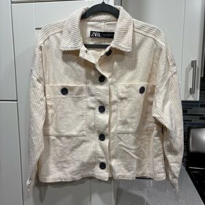 Zara corduroy shirt jacket